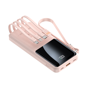 Banco de Energía de 10000 mAh, 22.5 W, Carga Rápida PD, 4 Cables, Pantalla LED, USB Tipo C, Batería de Litio-Polímero, Enchufe Universal, Uso en Exteriores - Product Image 6