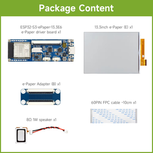 Pantalla de Papel Electrónico a Todo Color Waveshare de 13.3 Pulgadas con Placa Controladora de Papel Electrónico ESP32-S3, Adopta la Tecnología E Ink Spectra 6 (E6) k409 - Product Image 2