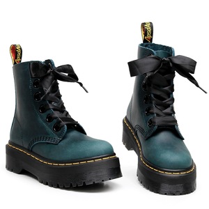 Bottes mi-mollet à plateforme pour femmes, grande taille, en cuir de vache véritable, chaussures épaisses pour femmes, <span class=keywords><strong>bottines</strong></span> mi-mollet style universitaire - Product Image 1