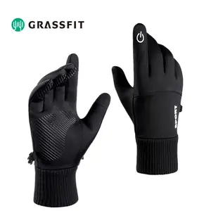 Full Finger Touch Screen Anti-slip Bike Cycling Gloves Riding Motorcycle Waterproof Finger Flip Gloves Cycling Accessories