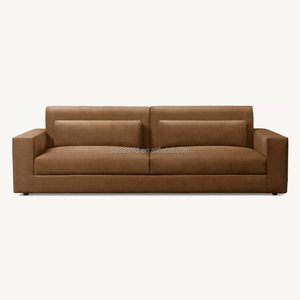 Sassanid OEM Design italiano modernista di lusso soggiorno Performance tessuto lino Lugano divano - Product Image 2