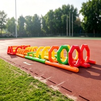 Structure de jeu gonflable en PVC pour enfants, avec arche et tunnel, équipement d'activités extérieures pour l'école, les jeux et la location d'événements