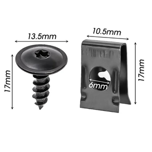 Joint autotaraudeur en métal pour réparation de <span class=keywords><strong>moto</strong></span> automobile Clips à ressort <span class=keywords><strong>Rivet</strong></span> Vis de fixation avec écrous - Product Image 1