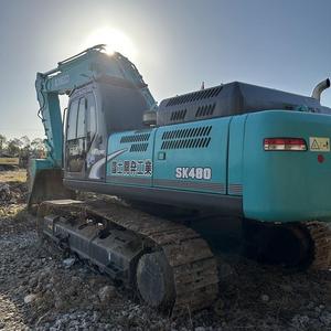 รถขุดไฮดรอลิกแบบตีนตะขาบ Kobelco SK480 มือสองจากญี่ปุ่น ยอดขายดีทั่วโลก พร้อมเครื่องยนต์ฮีโน่ เกียร์ และปั๊มของแท้ - Product Image 1