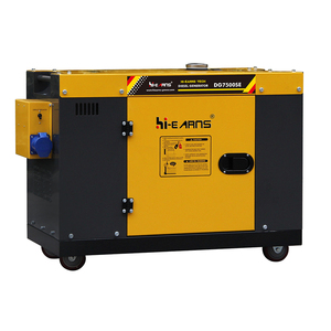 เครื่องกำเนิดไฟฟ้าแบบเงียบ Hi-earns 5.5KW 8KW 10KW เฟสเดียว 50Hz สตาร์ทดิจิตอล สำหรับใช้ในบ้าน มาตรฐาน CE Euro5 รุ่น DG7500SE 5.5kw - Product Image 3