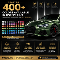 Film de protection de peinture pour voiture en TPU, directement de l'usine, plus de 400 couleurs, film PPF