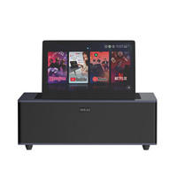 Altavoz de Karaoke de Madera para Uso Internacional con Soporte Multilingüe, Asistente de Voz Inteligente, Sistema Extranjero y KTV Doméstico Dual