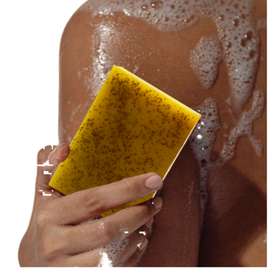 Savon en barre transparent fait main au curcuma et à l'acide kojique pour éliminer les taches brunes, avec du rétinol, du collagène, de l'acide hyaluronique et de la vitamine E/C - Product Image 1