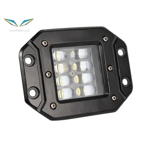 5 pouces 80W lentille convexe carré Lamp-8D projecteur voiture phare LED lampe de travail Bar projecteur pour tout-terrain ATV UTV Kamaz