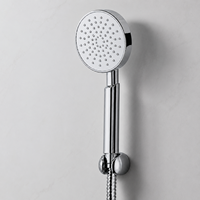 Douche à main haute pression écologique chromée, options triple/double/murale, économie d'eau, installation facile pour les maisons modernes