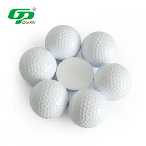 Free Sample Oem Factory Price 1 2 Piece Customized Golf Balls Driving Range Blank Practice Golf Balls With Color Package