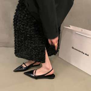 Spring Summer Fairy Niche Single Shoes Women Pointed Toe <b>Closed</b> Toe Flat All Match Comfortable Outdoor Temperament <b>Sandals</b> - Product Image 6