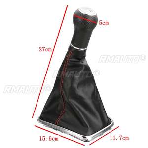 Pomo de Palanca de Cambios de 5/6 Velocidades de 12/23 mm con Funda Protectora para Volkswagen VW BORA Golf MK4 4 IV para JETTA GTI 1999-2005 - Product Image 5