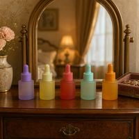 Bouteilles compte-gouttes en verre dépoli vides, prix usine, 20 ml, 30 ml, couleur macaron, contenants cosmétiques pour sérum de soin de la peau
