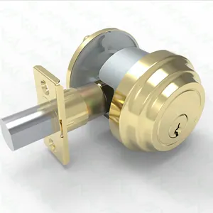 MAXAL新设计单/双缸黄铜防盗缸ANSI 3级插销门锁