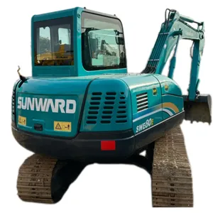 Used 8ton excavator with low price Welcome to consult.Kobelco swe80e green excavator.China small farm digger crawler