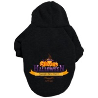 Pakaian anjing hoodie labu kelelawar Halloween lintas batas untuk anjing peliharaan, pakaian anjing French Bulldog Pug