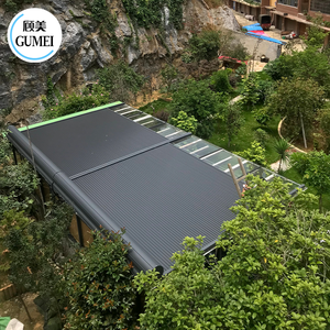 Tenda da Sole Retrattile Motorizzata a Pergola Elettrica con Tetto in <span class=keywords><strong>Alluminio</strong></span> <span class=keywords><strong>e</strong></span> <span class=keywords><strong>Vetro</strong></span> per Patio Esterno - Product Image 4