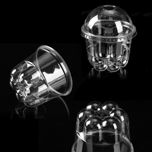 Copo Descartável Transparente PET de 8.79 Fl Oz em Formato de Pata de Gato para Sorvete/Sobremesa – Ideal para Camping - Product Image 5