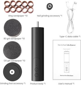 Appareil de soin des pieds LCD pour usage domestique, outils professionnels de manucure et pédicure, éliminateur de peaux mortes, lime électrique pour les pieds - Product Image 5