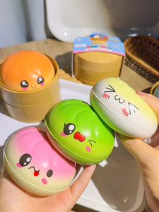 ของเล่นบีบคลายเครียดรูปซาลาเปา PU Slow Rebound ฉลองวันชาติสหรัฐอเมริกาครบรอบ 250 ปี พร้อมกล่องนึ่ง - Product Image 5