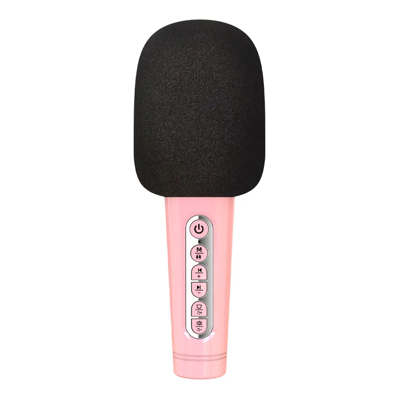 Microfono Karaoke giocattolo microfono bluetooth portatile Wireless Karaoke palmare con luci a LED