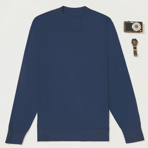 Suéter de lana de alta calidad para <span class=keywords><strong>hombre</strong></span> de nuevo diseño, cárdigan más grueso, cálido, informal, ajustado, <span class=keywords><strong>cuello</strong></span> <span class=keywords><strong>alto</strong></span>, suéter de Color sólido - Product Image 3