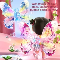 Sac à dos en plastique ABS en gros avec souffleur de bulles automatique, motif ailes de papillon, accessoire extérieur pour filles, idéal pour la photographie