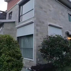 Volet roulant vertical en alliage d'aluminium, moderne, sécurisé, antivol, résistant aux typhons, coupe-vent - Product Image 1