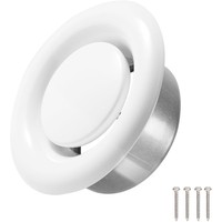 Diffuseur d'air de retour en acier galvanisé blanc laqué, à montage au plafond, réglable, facile à installer, moderne, pour extérieur