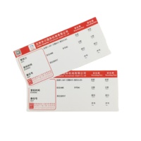 Imprimante de billets d'avion personnalisés en papier couché fantaisie avec impression offset et format sur mesure