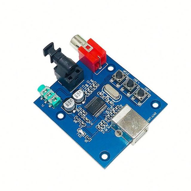 PCM2704USB Decoder USB Sound Card DAC Input Coaxial Optical Fiber HIFI Sound Card Decoder Fever