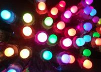 Lampu Pixel LED Resin Tahan Air 12mm WS2811 Addressable RGB 5V 12V Warna Penuh Terbuka untuk Papan Reklame