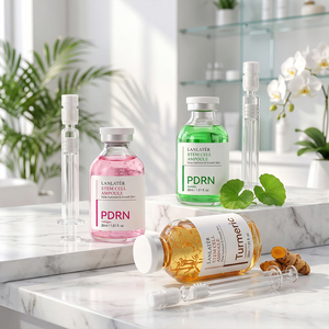 Sérum Visage Bio PDRN Curcuma Marque Blanche – <span class=keywords><strong>Ampoule</strong></span> Peptidique <span class=keywords><strong>de</strong></span> Collagène Profond Hydratante Anti-Âge Éclaircissante - Product Image 1