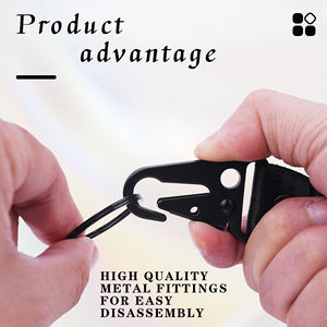 Dragonne de sécurité pour poignet avec logo personnalisé brodé pour clé de voiture et porte-clés - Product Image 6