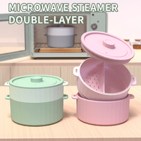 Casserole vapeur en silicone pour micro-ondes, sans BPA, pour légumes, modèle coréen très vendu, bol vapeur paresseux en silicone