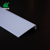 Profilés décoratifs en plastique rigide à simple bordure pour coins et bordures de panneaux muraux minces, vente en gros