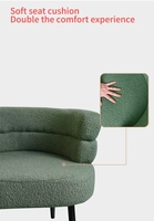 Nordique Simple Hôtel Accent Design Moderne Chaises Blanc Laine D'agneau Loisirs Canapé Fauteuils Pour Salon Chambre Salle De Lecture
