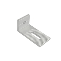Support de fixation en aluminium anodisé Zhongxin pour panneaux solaires, fixation de toit métallique, mini rail, durable, pour carport, résistance à la neige 2KN/m2