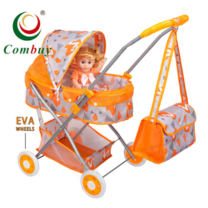 Xe đẩy đồ chơi trẻ em, xe đẩy búp bê, có mái che nắng - Product Image 1