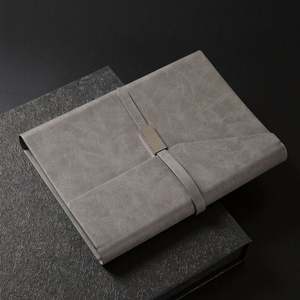 Cuaderno de Negocios A5 de Hojas Sueltas con Hebilla de Cinturón, Cuero PU, 80 Hojas, Set de Regalo Personalizable con Logotipo Impreso Extraíble - Product Image 2