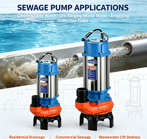 <span class=keywords><strong>Pompe</strong></span> submersible électrique pour eaux usées en acier inoxydable 304 anti-corrosion avec poignée de transport 2 HP Débit de 8 m³/h - Product Image 4