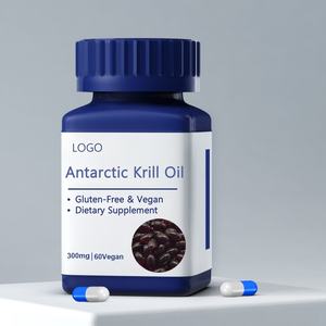 Antarctic krill Softgels กับ <span class=keywords><strong>Omega</strong></span>-<span class=keywords><strong>3</strong></span> <span class=keywords><strong>EPA</strong></span>,<span class=keywords><strong>DHA</strong></span>, choline และ astaxanthin sustainably sustainably, Non-GMO, vegetarotic capsules - Product Image 2
