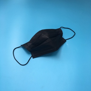 <span class=keywords><strong>Masque</strong></span> <span class=keywords><strong>chirurgical</strong></span> 3 plis de haute qualité, noir, jetable, protecteur - Product Image 1