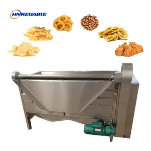 Automatic crispy chicken pork rinds frying machine french fry making machine price potato chips fryer machine