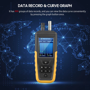 Compteur de poussière laser portable 3 canaux, détecteur de température, d'<span class=keywords><strong>humidité</strong></span>, PM2.5, PM10, mesure des particules atmosphériques - Product Image 4