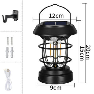 Lampada Solare LED per Campeggio a Lunga Durata con Maniglia di Ricarica, Certificata IP65, 300LM, per Campeggio e Giardino - Product Image 4