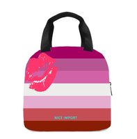 Sac à déjeuner arc-en-ciel pour femmes et hommes, sac fourre-tout réutilisable, sacs à déjeuner isothermes pour le travail, le pique-nique, l'école ou les voyages