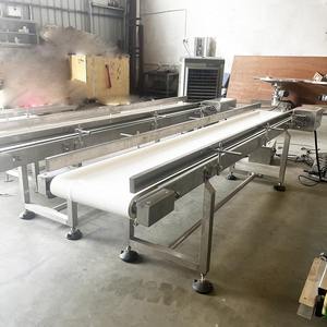 पोर्टेबल फ्लैट बेल्ट कन्वेयर सिस्टम टिकाऊ पु रबर एंटी-बैक्टीरियल एडजस्टेबल स्पीड - Product Image 6