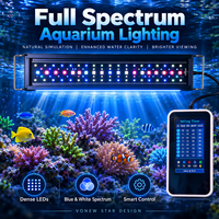 Lumière LED intelligente pour aquarium avec minuterie programmable et écran couleur